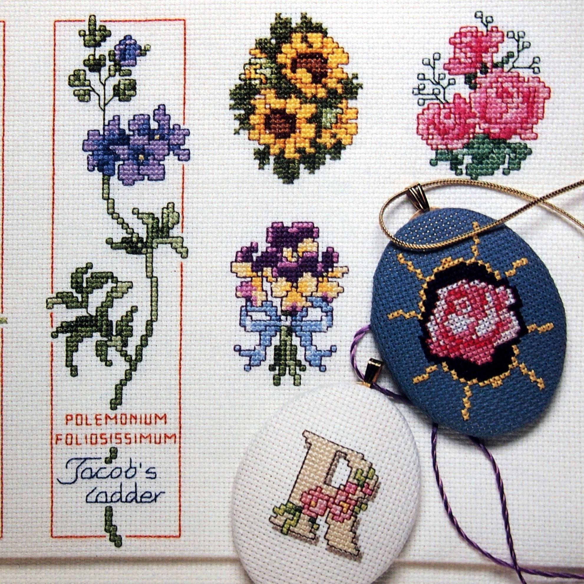 The Ultimate Flower Book by Jorja Hernandez Vintage Counted Cross