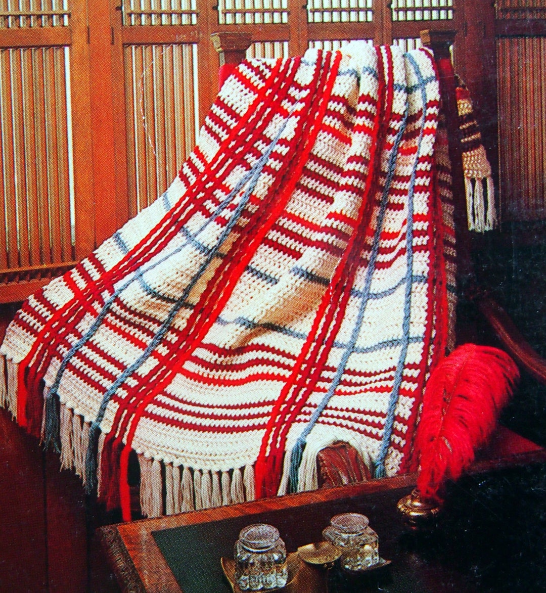Afghan Treasury 10 Patterns to Knit & Crochet Volume 1 Vintage Knit and ...