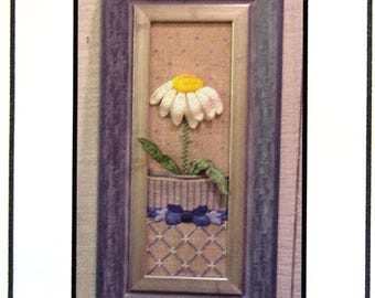 A Pocket Full Of Daisies - Dimensional Stumpwork - For Creative Needlework Designs By Liz Turner Diehl Vintage Stumpwork Embroidery Kit 2000