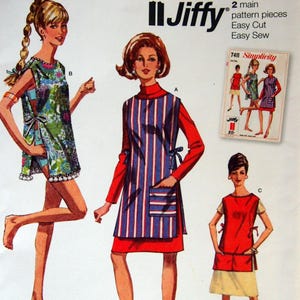 Misses&#39; Apron Or Beach Cover-Up In Two Lengths Simplicity 1960s Vintage S9726 Uncut Sewing Pattern 2023