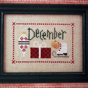 Dezember (ohne Anhänger) - Flip It A Year mit Anhänger von Lizzie Kate Vintage Kleine Zählmuster Broschüre 2001