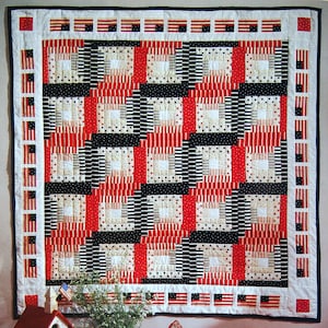 Log Cabin Quilt Show - 8 Prize-Winning Wall Hangings Vintage Quilt Pattern Booklet 1993