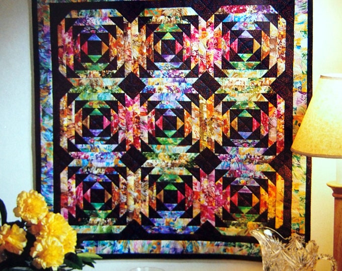 Watercolor Log Cabin Quilts From Palouse Patchers by Terry Johnson