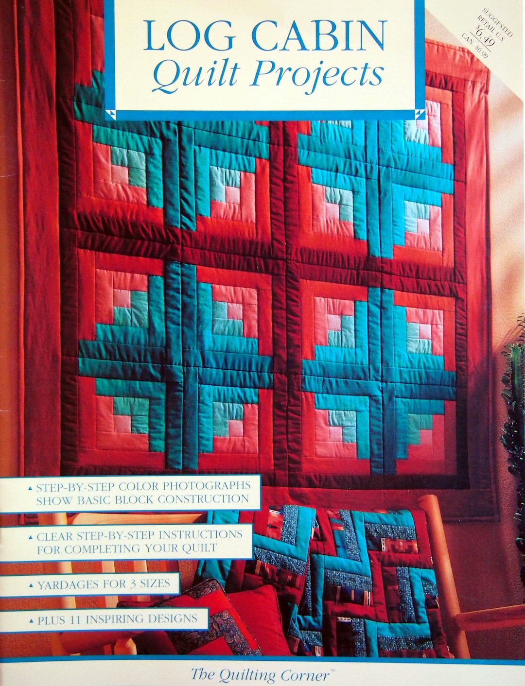 Log Cabin Quilt Projects by the Quilting Corner Vintage Quilting ...