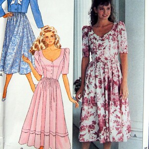 Misses&#39;/Misses&#39; Petite Jacket & Dress Size 12, 14, 16 Butterick 3119 Vintage Uncut Sewing Pattern 1989