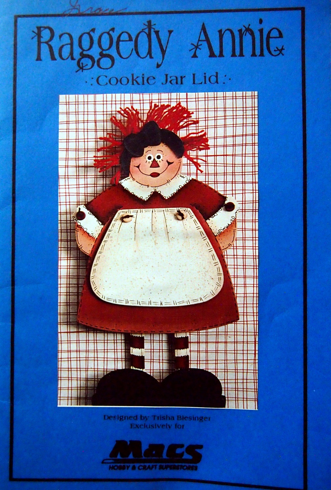 Raggedy Annie Cookie Jar Lid by Trisha Biesinger, Exclusively for
