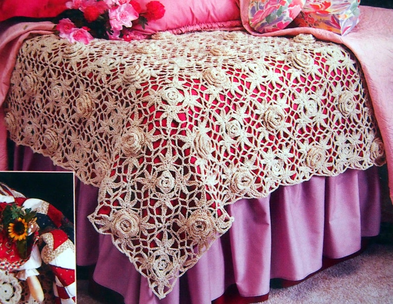 Crochet Bedspreads in Half the Time 5 Designs in Etsy