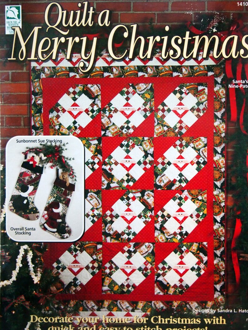 Quilt A Merry Christmas By Sandra L. Hatch Vintage Quilting Pattern Booklet 1997 image 2