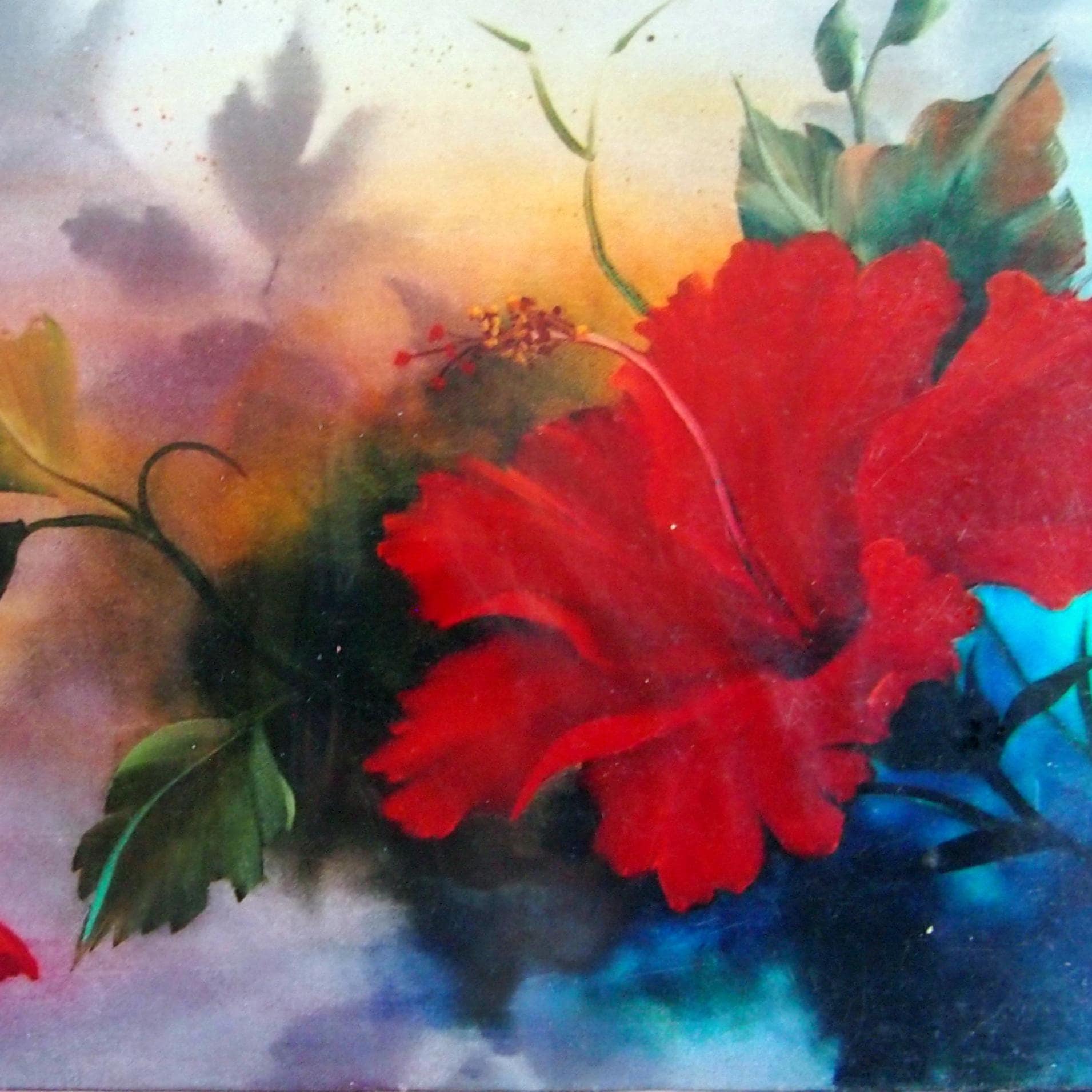 Red Hibiscus - Floral How-to Painting Packet by Annette Kowalski