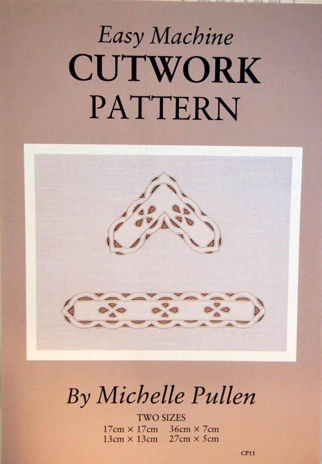 Easy Machine Cutwork Pattern by Michelle Pullen Two Sizes Vintage Uncut ...