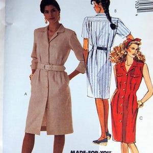 Misses&#39; Dress Size 10 McCall&#39;s 3770 Vintage Uncut Sewing Pattern 1988
