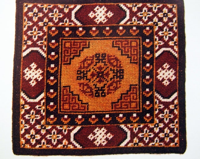 Miniature Needlepoint Rugs for Dollhouses by Susan Mcbaine Vintage