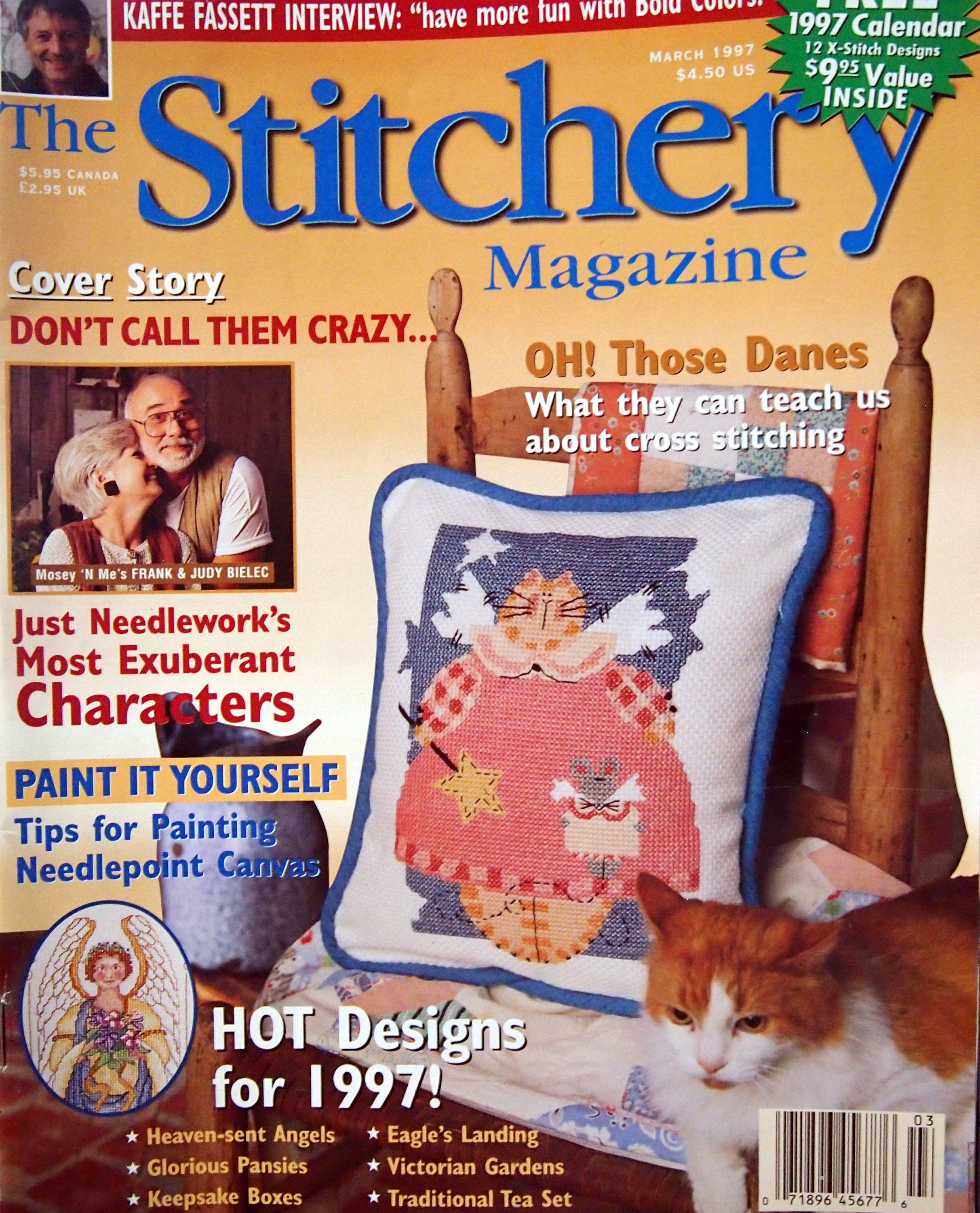 The Stitchery Magazine Vintage Cross Stitch Pattern Magazine March 1997 -  Etsy