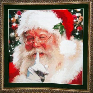 Santa Shh! By Dyan Allaire And Kustom Krafts Inc. Counted Cross Stitch Kit 2015