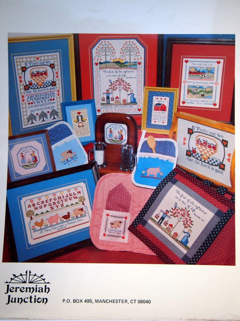 Peppermill Inn Country Hospitality Booklet 3 By Jeremiah Junction Vintage Cross Stitch Pattern Leaflet 1984