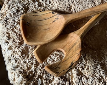 Salad spoons, serving spoons, 7” cooking spoons