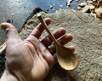 Dinner spoon, table spoon, 6” wooden spoon