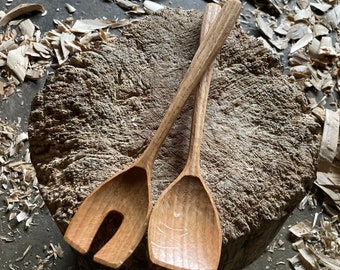 Salad spoons, serving spoons, 11” cooking spoons