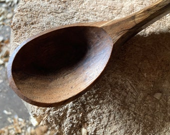 Serving spoon, cooking spoon, 9” wooden spoon