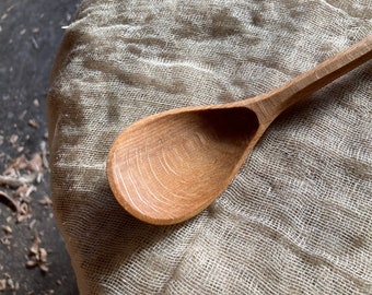 Cooking spoon, eating spoon, 9” camping spoon