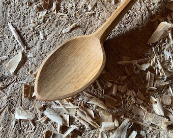 Cooking spoon, eating spoon, 9” camping spoon