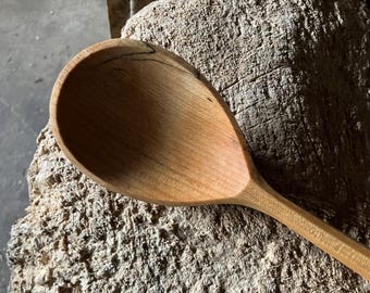 Serving spoon, cooking spoon, 10” wooden spoon
