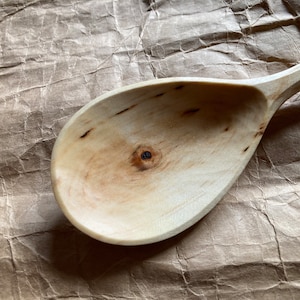 Serving spoon, cooking spoon, 10” wooden spoon