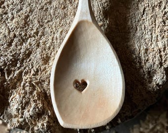 Cooking spoon, serving spoon, 11” wooden spoon