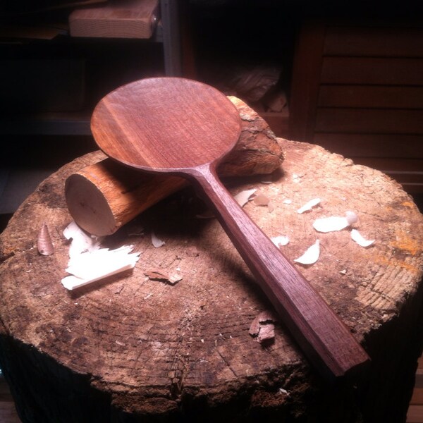 Black walnut rice paddle