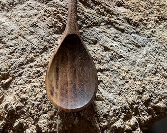 Dessert spoon, 8” wooden tea spoon