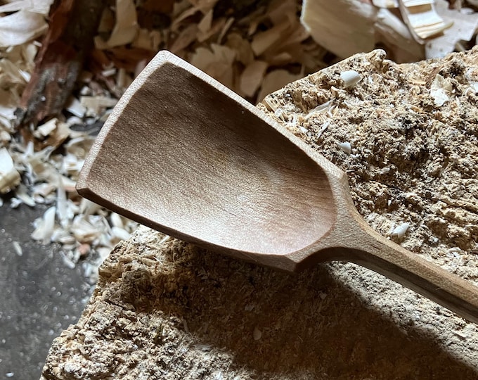 Featured listing image: Hand carved wooden cooking spoon