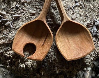 Salad spoons, serving spoons, 7” cooking spoons