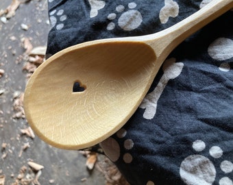 Cooking spoon, serving spoon, 12” wooden spoon