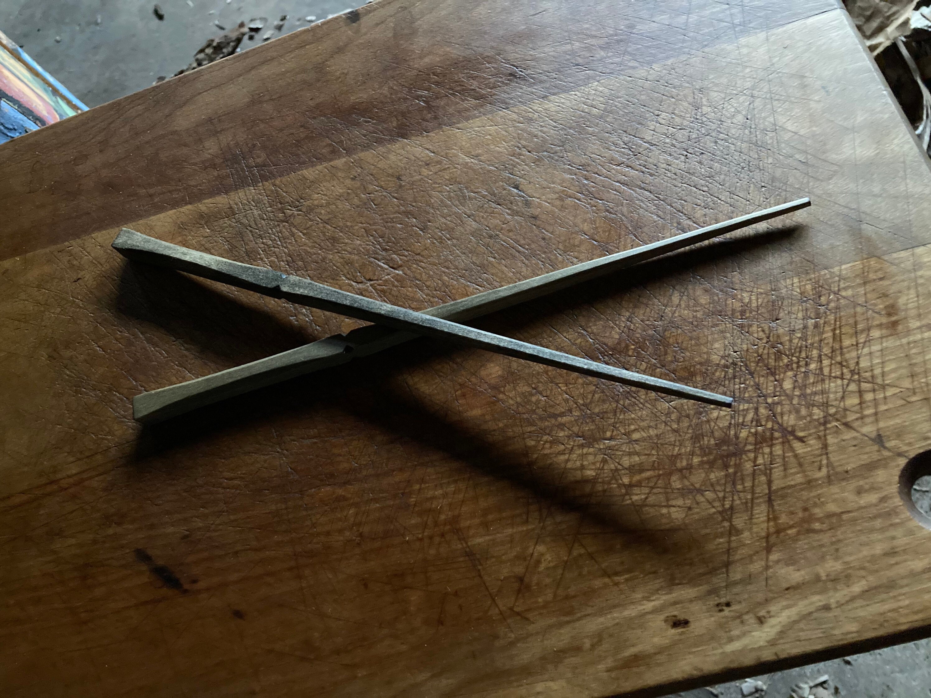 10 hand carved wooden chopsticks