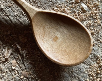 Baby spoon, 6” wooden spice spoon