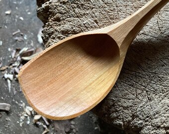 Cooking spoon, serving spoon, 13” wooden spoon