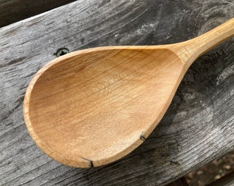 Cooking spoon, serving spoon, wooden spoon, hand carved wooden spoon