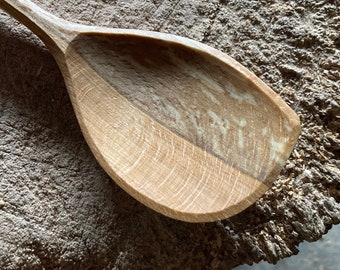 Cooking spoon, left handed, 10”  wooden spoon