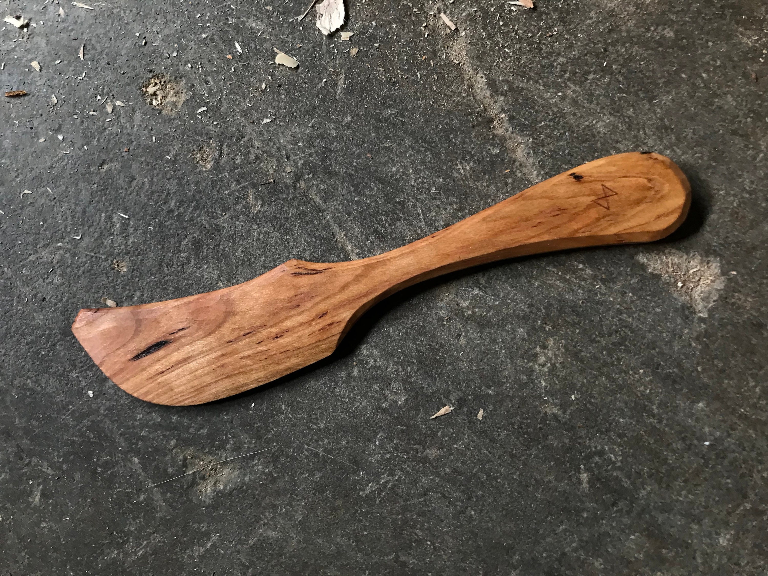 Butter spreader, butter knife, jam spreader, 7 long, hand carved.