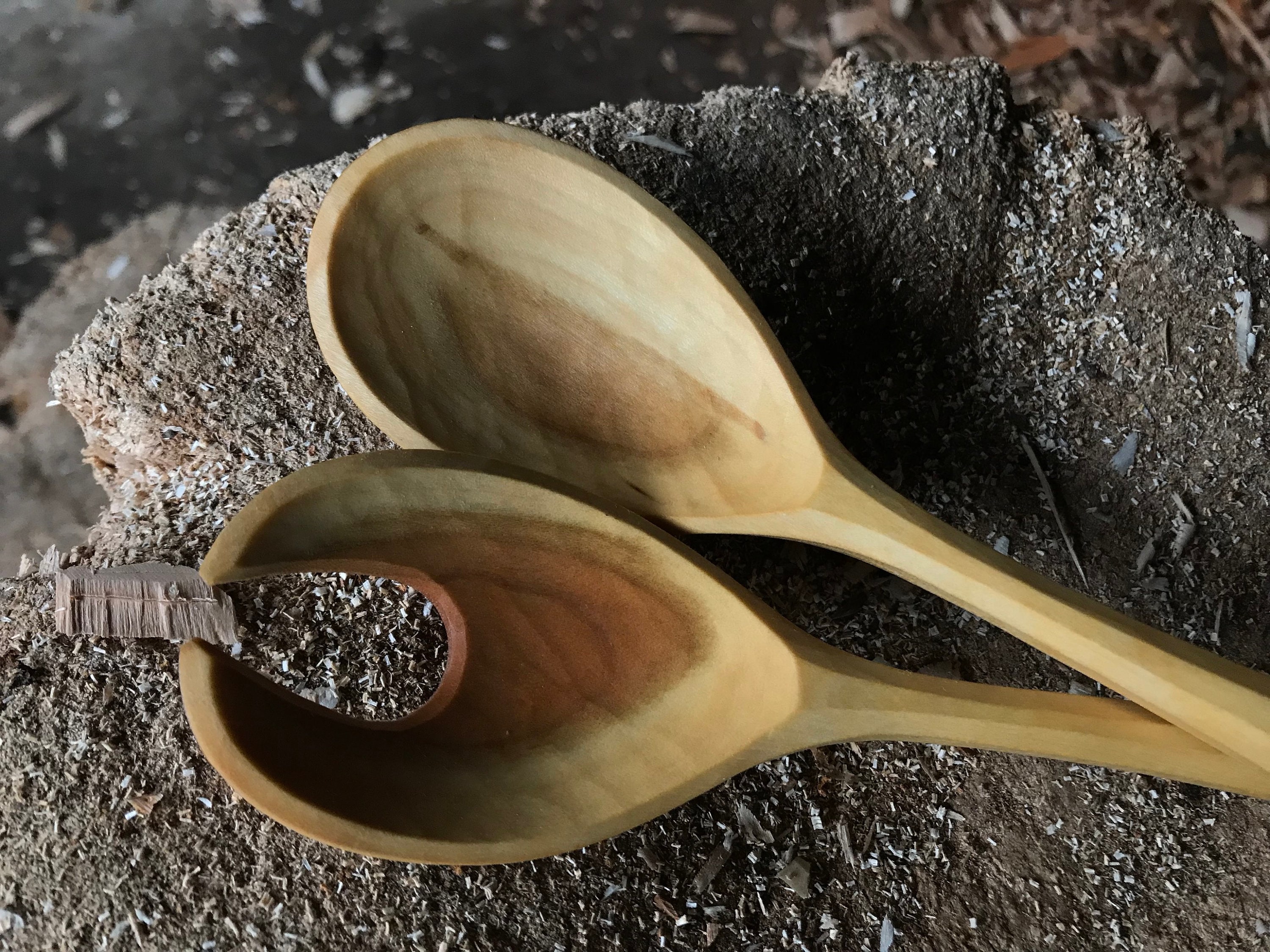 Salad spoons, salad servers, wooden spoons, serving spoons, 9 long