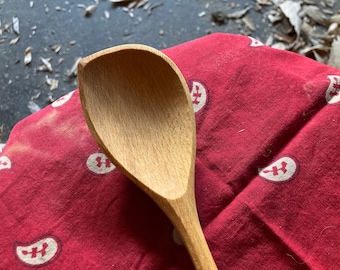 Cooking spoon, left handed, 11”  wooden spoon