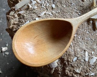 Serving spoon, cooking spoon, 11” wooden spoon