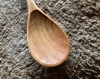 Eating spoon, 7” wooden spoon