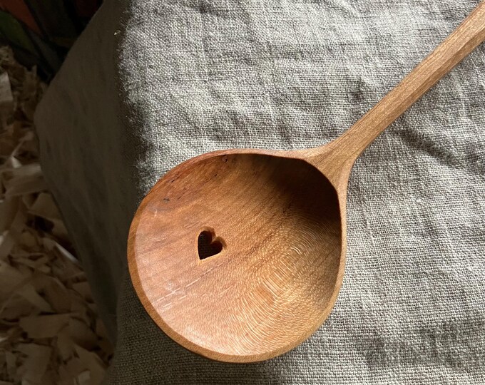 Featured listing image: Hand carved wooden cooking spoon