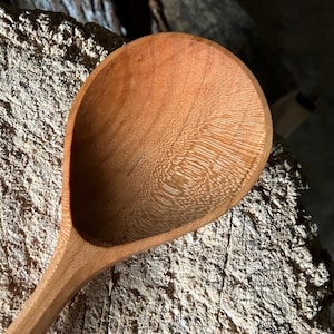 Serving spoon, cooking spoon, 10” wooden spoon