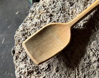 Dinner spoon, 8” wooden eating spoon
