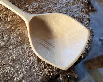 Serving spoon, cooking spoon, 10” wooden spoon