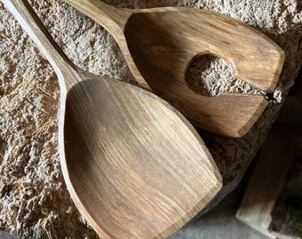 Salad spoons, serving spoons, 10” cooking spoons