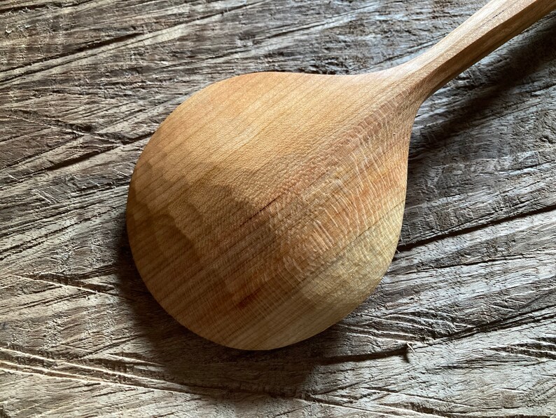 cooking spoon serving spoon carved by the small apprentice 11 inch wooden spoon