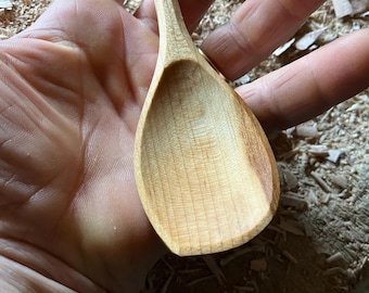 Cooking spoon, eating spoon, 9” camping spoon